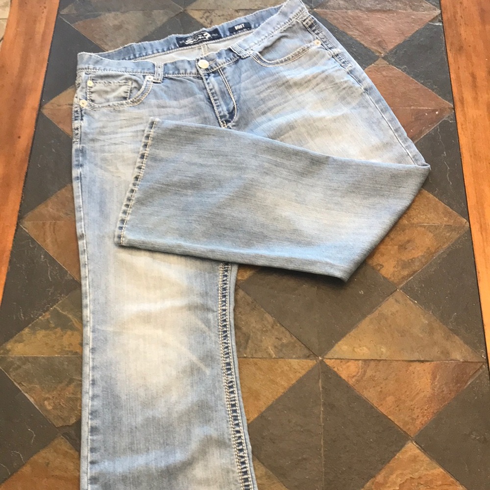 Seven7 Men’s Bootcut Relaxed Fit Jeans Size 38/32